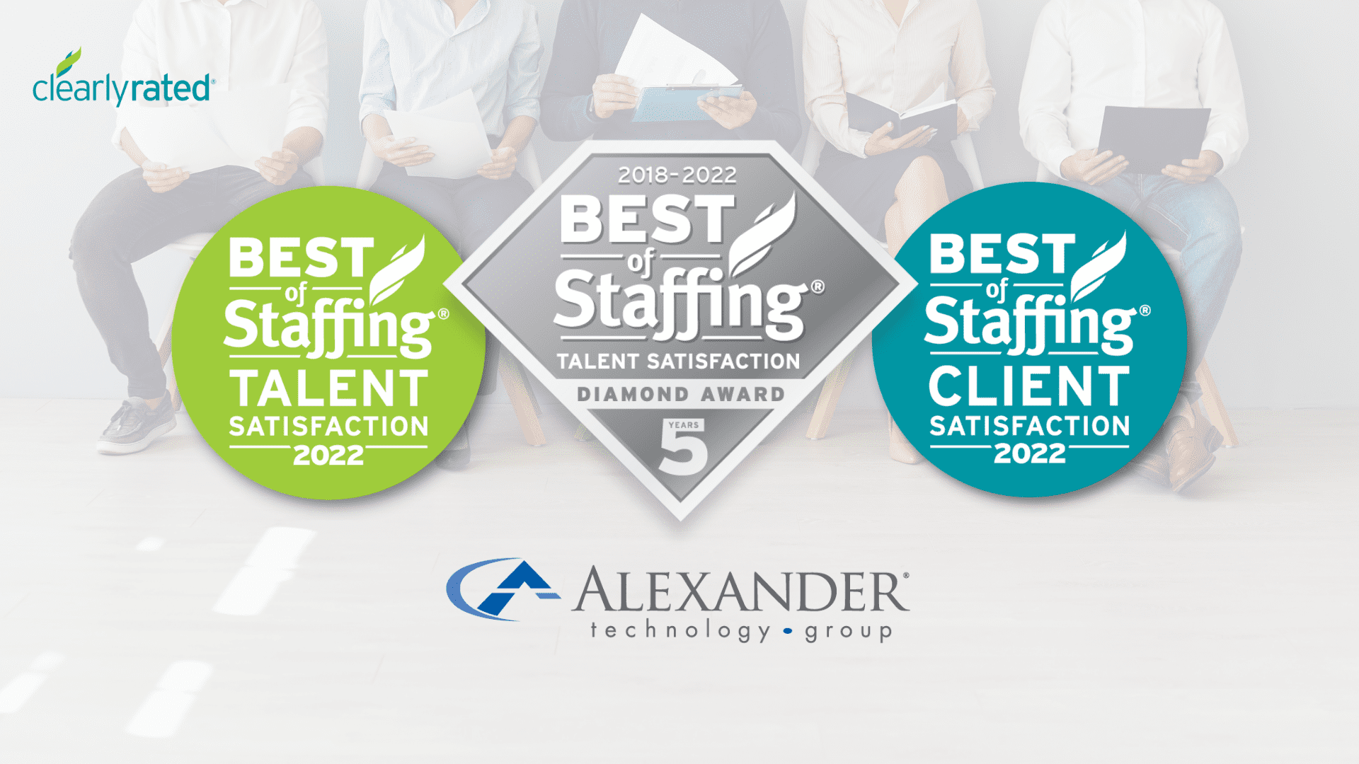 Alexander Technology Group Wins Clearlyrated’S 2022 Best Of Staffing Talent – 5 Year Diamond Award For Service Excellence
