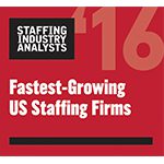 STAFFING INDUSTRY ANALYSTS: FASTEST-GROWING US STAFFING FIRMS LIST